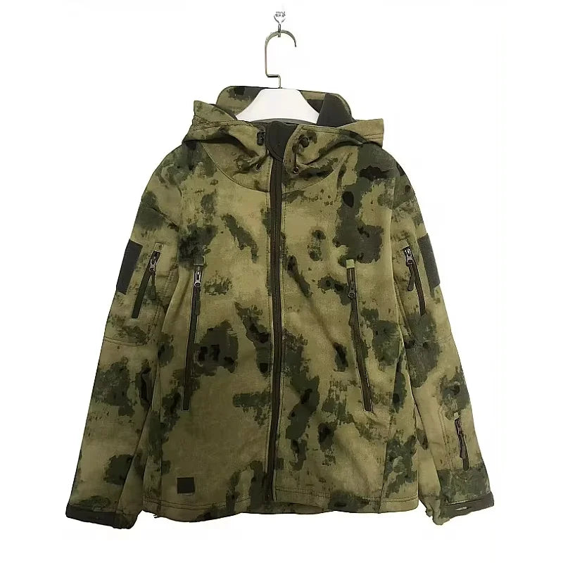 Men’s Tactical Soft Shell Jacket – Waterproof Windproof Military Outdoor Hoodie | Warm Combat Jacket for Hiking, Camping & Everyday Wear