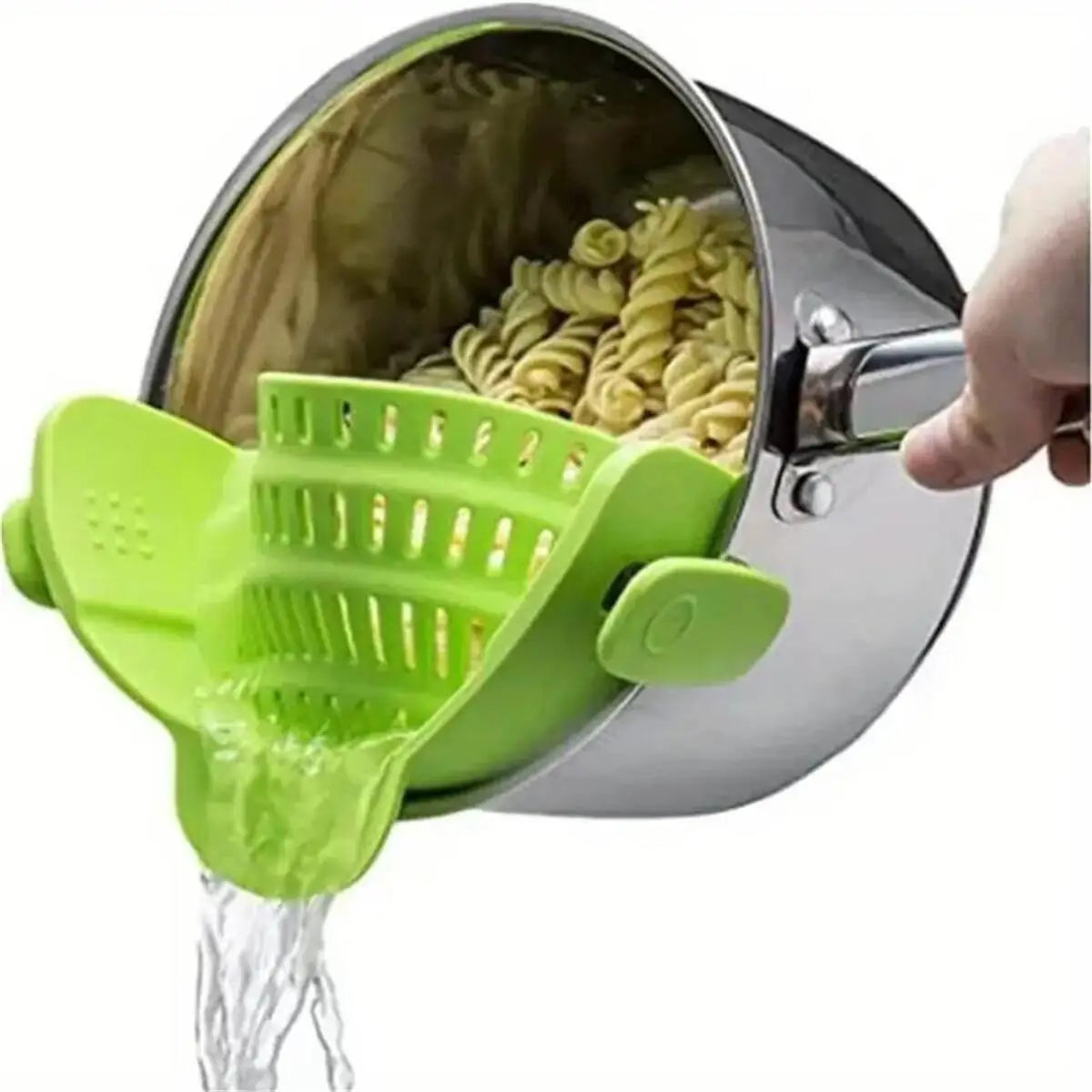 Adjustable Clip-On Pot Strainer – Kitchen Essential