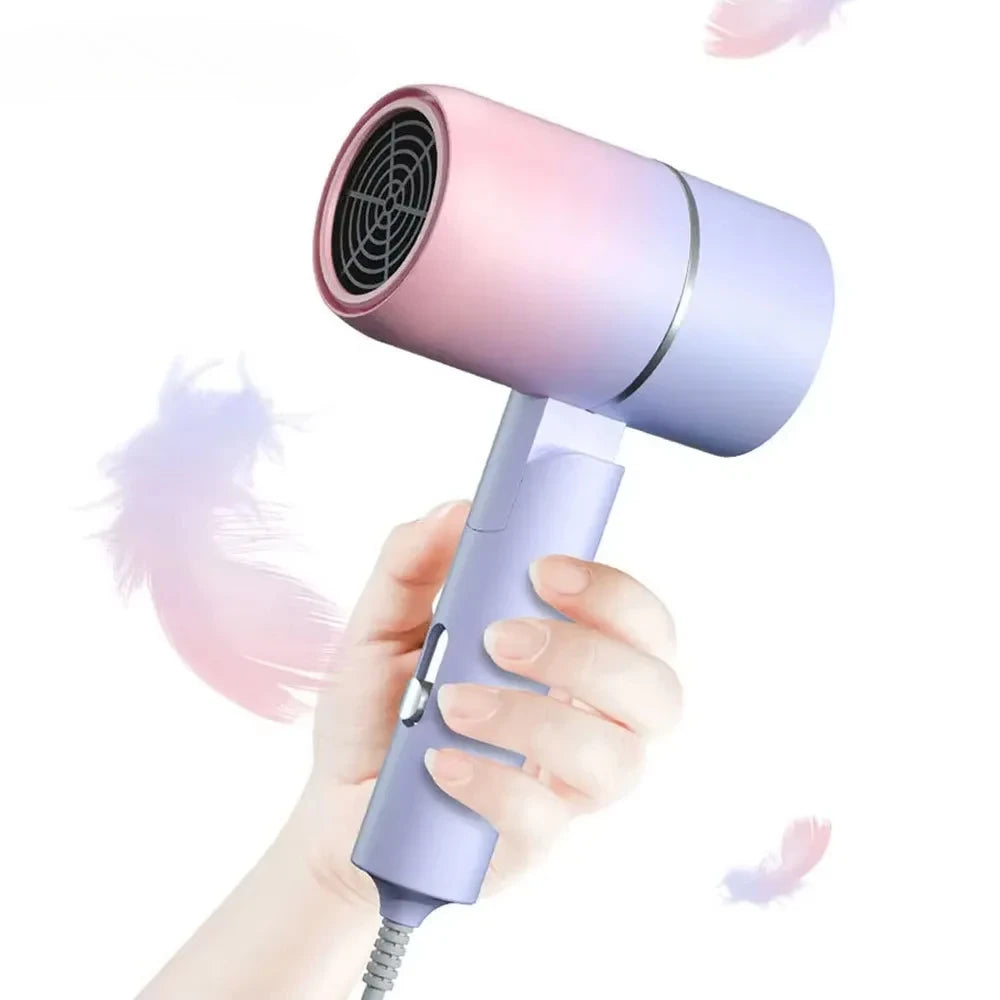 MIni Folding Hairdryer 750W with Carrying Bag Hot Air Anion Hair Care for Home Travel Hair Dryer Dormitory Blow Drier 220V-240V
