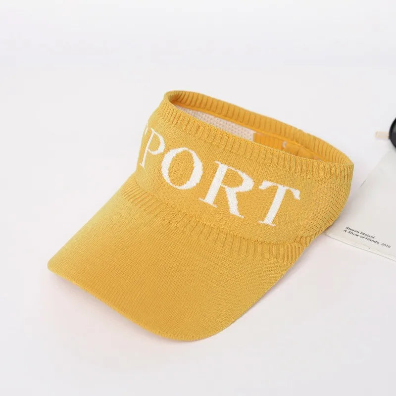 Summer Straw Sun Visor Hat – Adjustable Bowknot Design, Perfect for Beach & Casual Wear