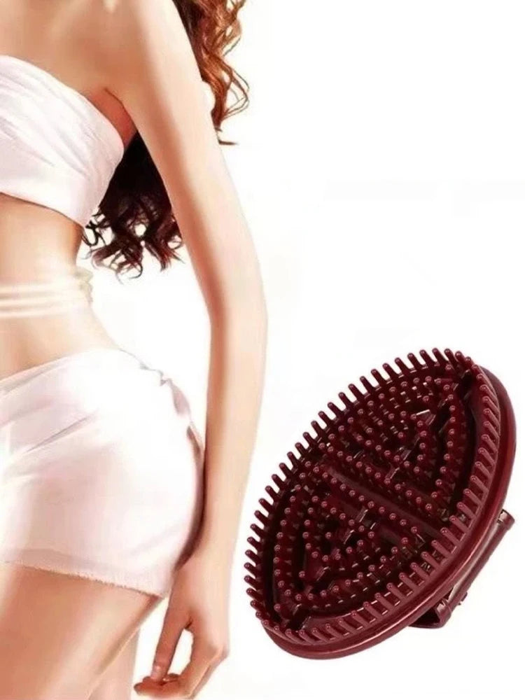 Silicone Meridian Massage Brush – Body Slimming & Relaxation Tool | Deep Tissue Scraping & Skin Care for Legs, Arms & Back