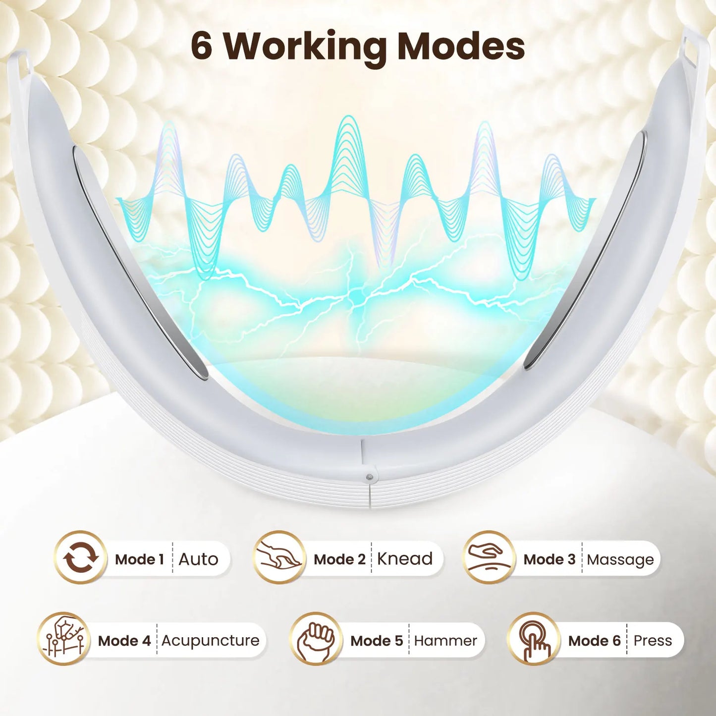 Electric V Face Lifting Device – EMS Microcurrent Facial Massager | 6 Modes Beauty Tool for Skin Firming & Double Chin Reduction