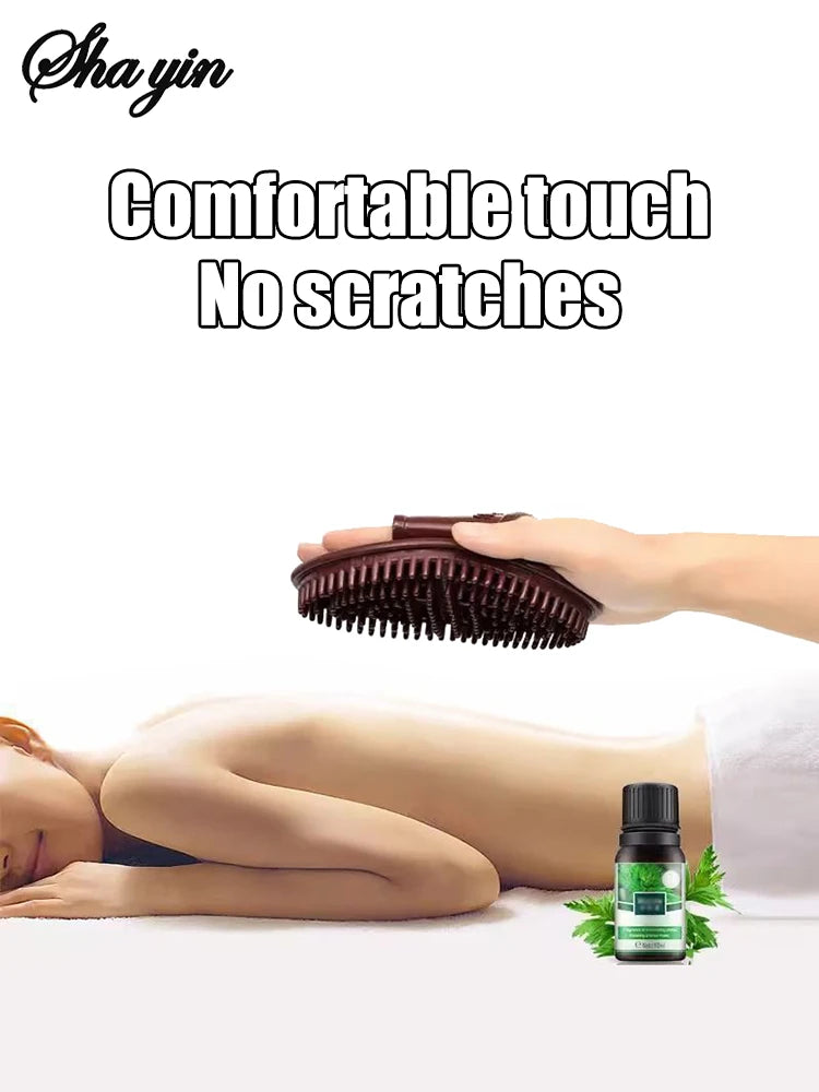 Silicone Meridian Massage Brush – Body Slimming & Relaxation Tool | Deep Tissue Scraping & Skin Care for Legs, Arms & Back