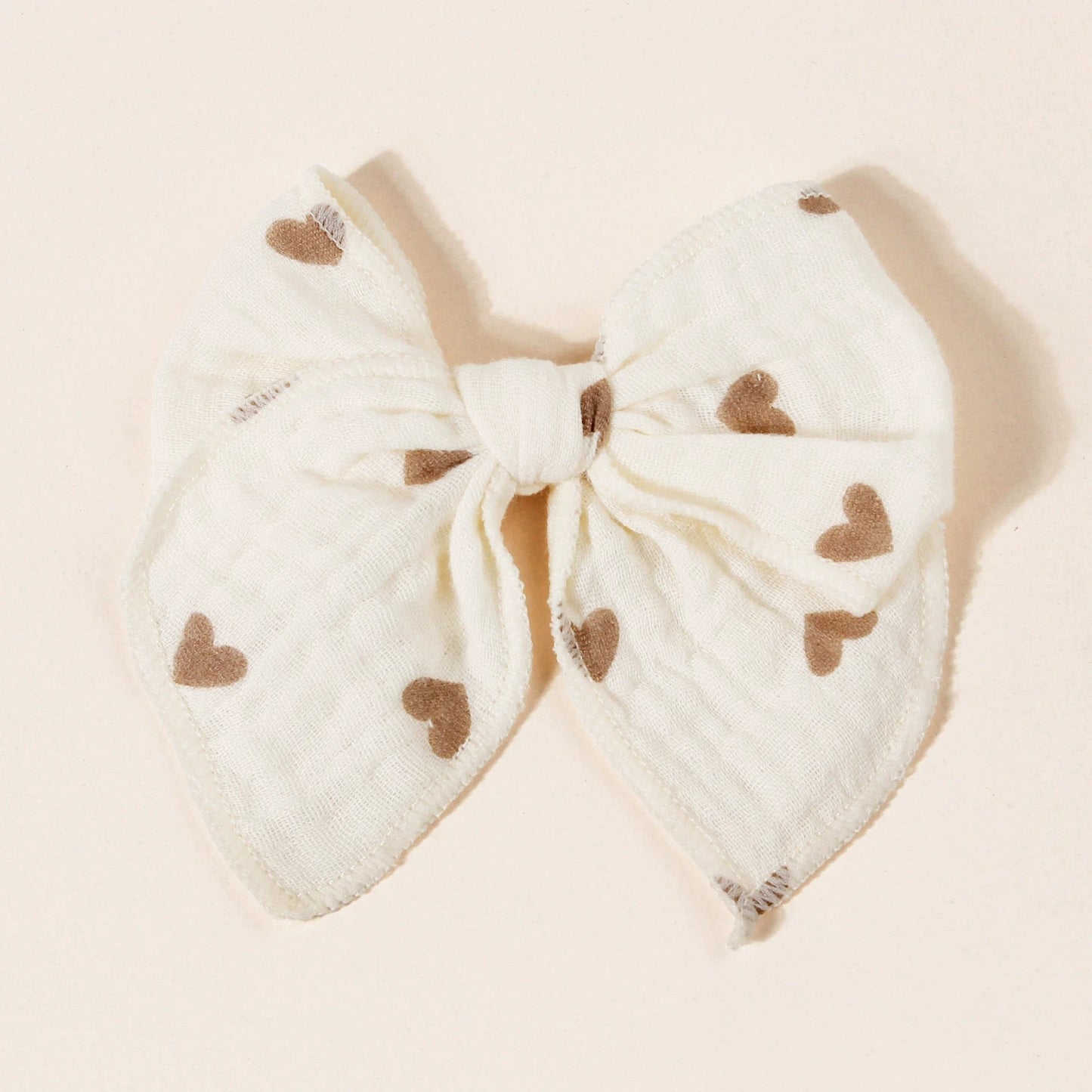 Baby Girl Hair Clips – Handmade Cotton Bow Set
