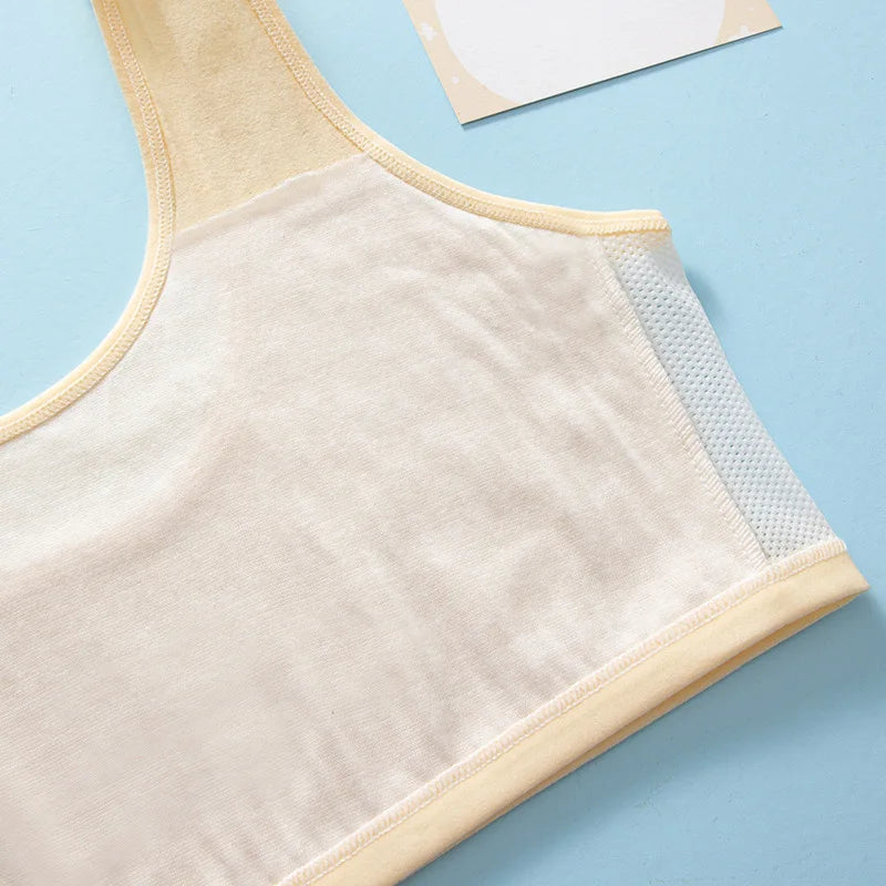 Girls’ Cotton Training Bra (8–14 Years) – Soft & Breathable Crop Top