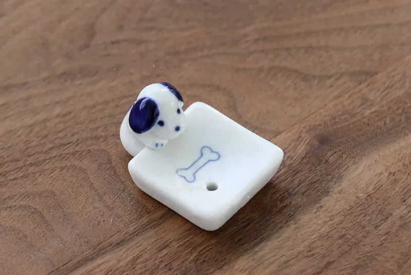 Cute Ceramic Dog Incense Holder – Home Decor