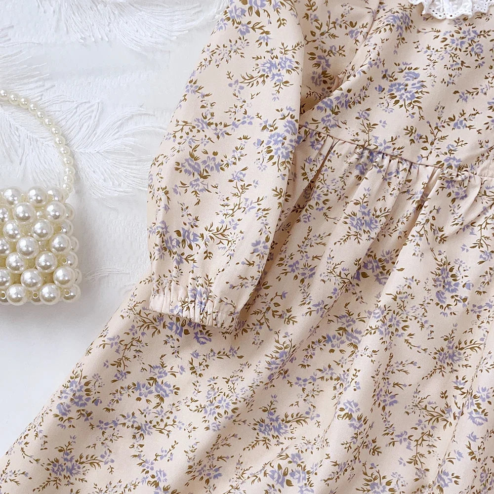 Baby Girl Floral Dress – Spring & Autumn Lace Dress