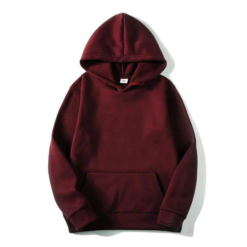 Unisex Solid Color Hoodie – Cozy Casual Sweatshirt for Men & Women | Soft Cotton Pullover for Everyday Style