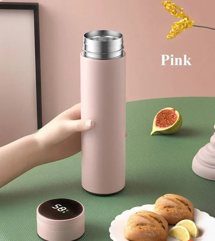 500ml Smart Thermos Bottle with LED Temperature Display – Stainless Steel Vacuum Insulated Travel Mug