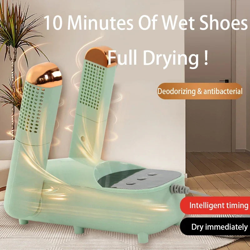 Electric Shoe Dryer – Fast & Safe Dehumidifier, Odor Remover & Warmer for All Shoes