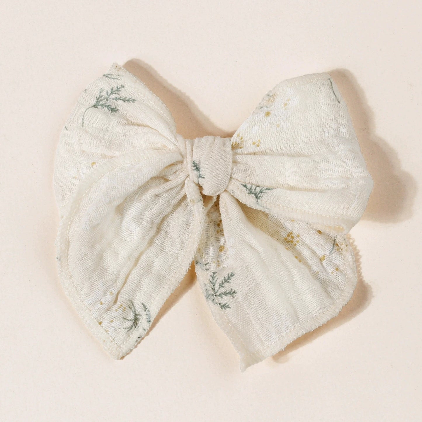 Baby Girl Hair Clips – Handmade Cotton Bow Set