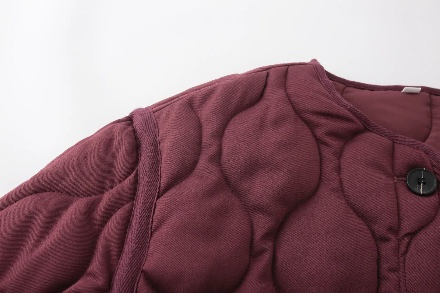 Women’s Quilted Bomber Jacket – Warm Padded Autumn/Winter Coat