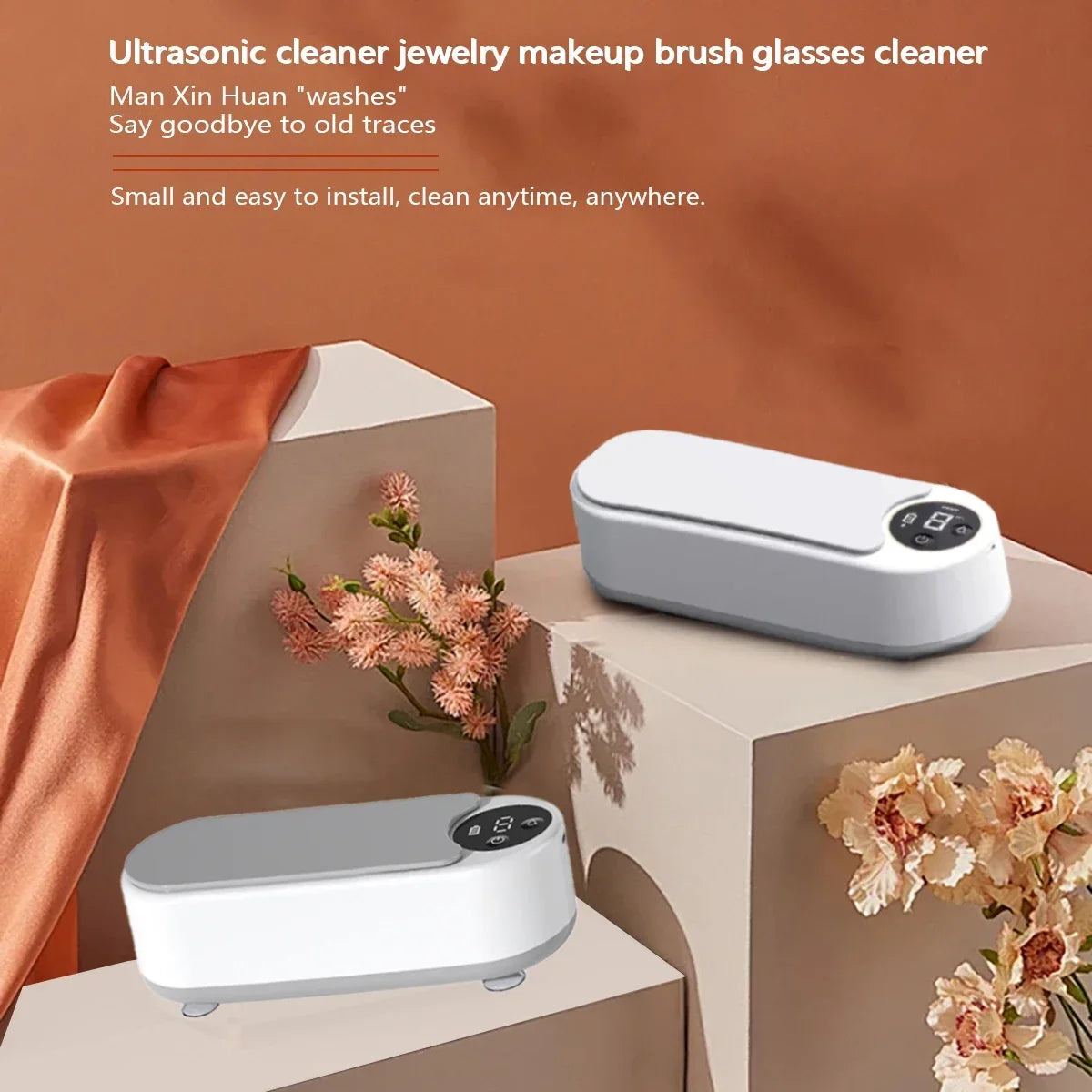 "Ultrasonic Eyeglasses Cleaner - Rechargeable USB Device for Jewelry, Glasses, Watches & More"