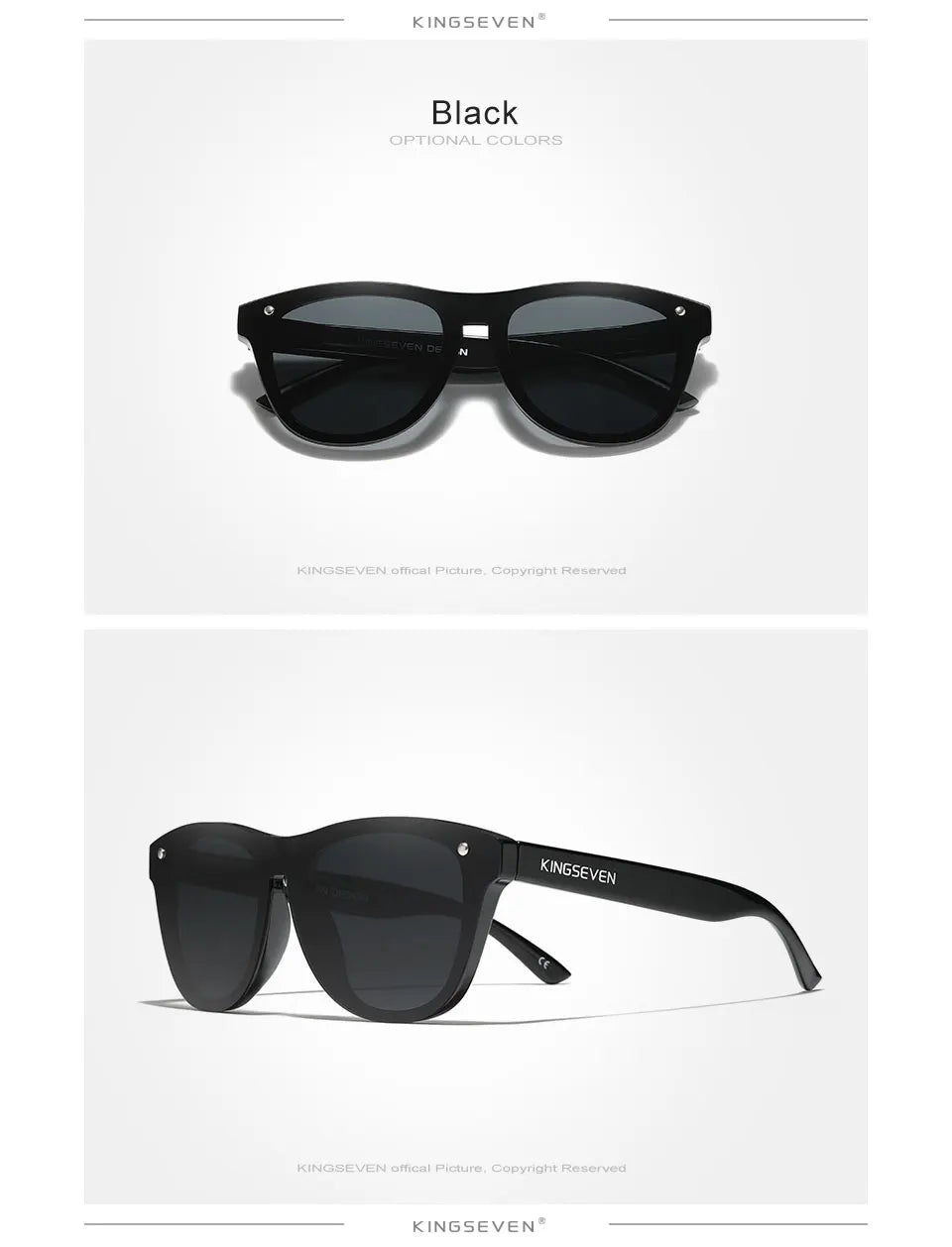 KINGSEVEN Polarized Sunglasses – Men’s Retro Stylenbrille Herren