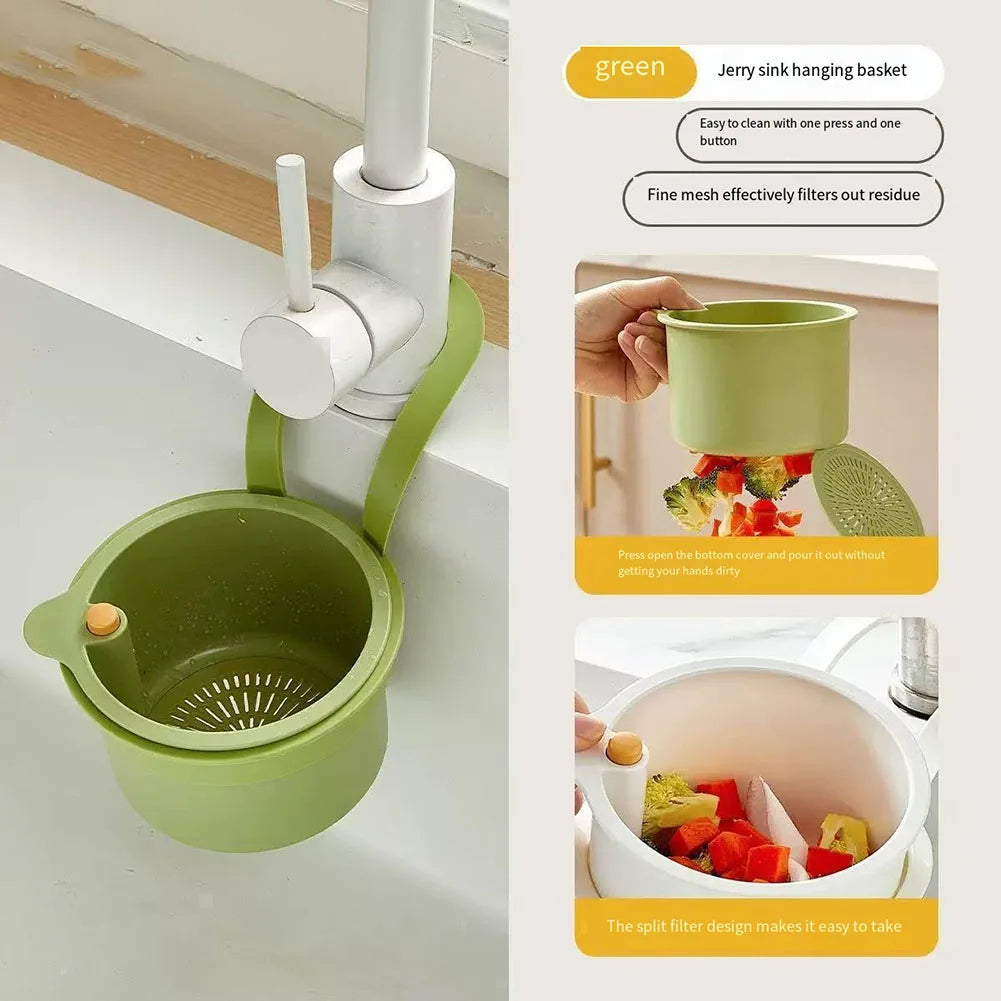 Kitchen Sink Hanging Strainer – Quick Drain Basket & Filter