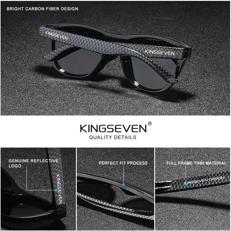 KINGSEVEN Polarized Sunglasses – Men’s Retro Stylenbrille Herren