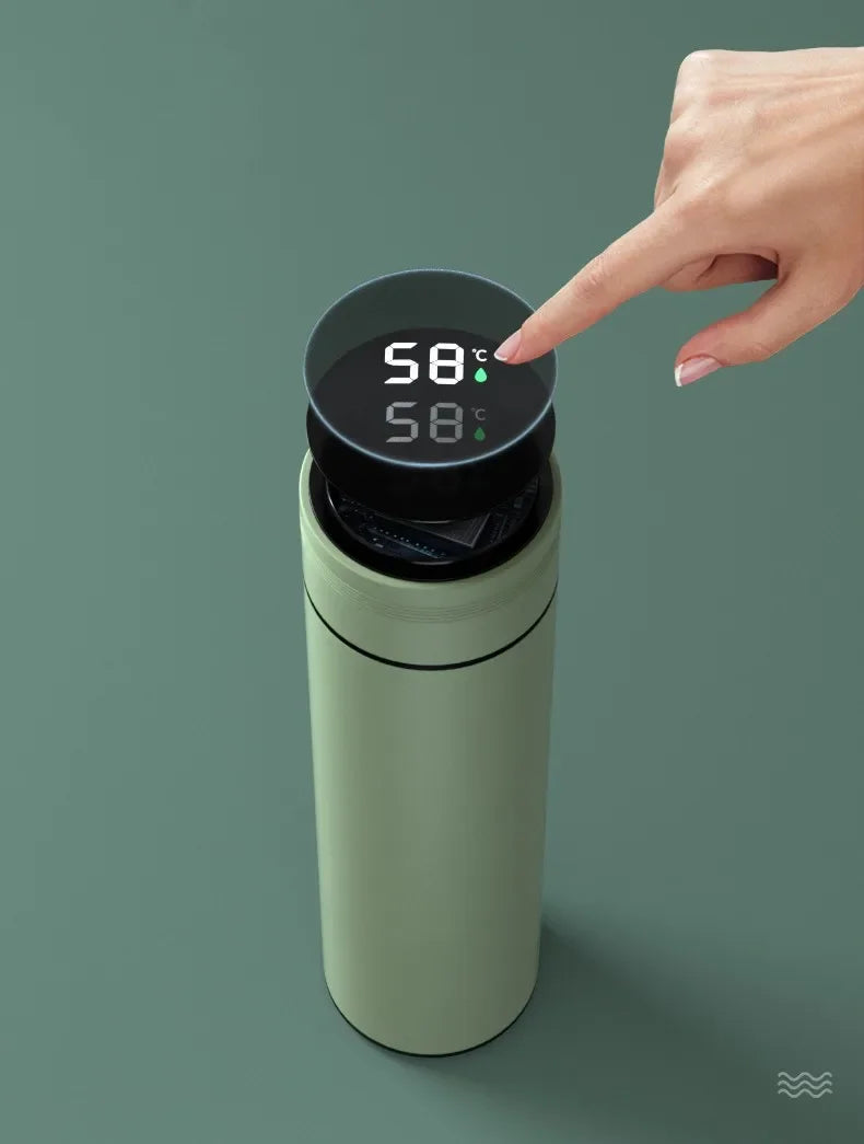 500ml Smart Thermos Bottle with LED Temperature Display – Stainless Steel Vacuum Insulated Travel Mug