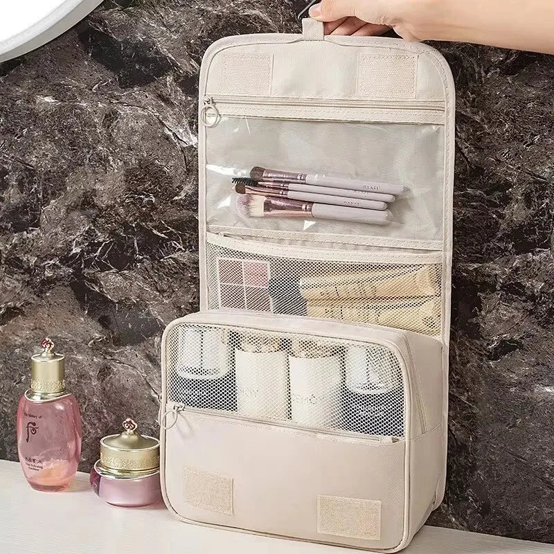 Travel Cosmetics Organizer Bag – Large Capacity, Waterproof, Hanging Makeup & Toiletry Bag