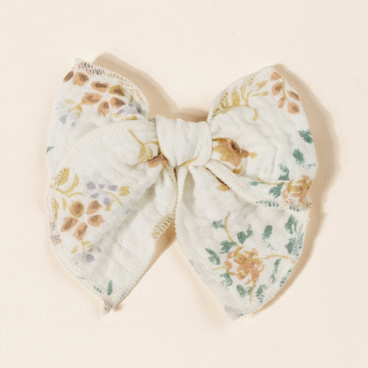 Baby Girl Hair Clips – Handmade Cotton Bow Set