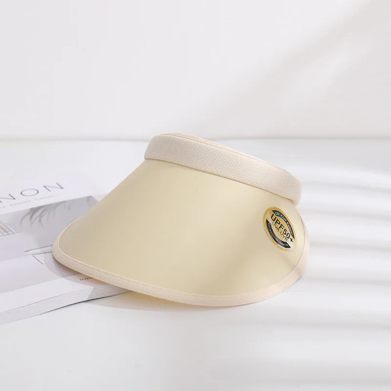 Summer Straw Sun Visor Hat – Adjustable Bowknot Design, Perfect for Beach & Casual Wear