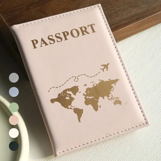 World Map Passport Cover – Stylish & Protective Passport Holder
