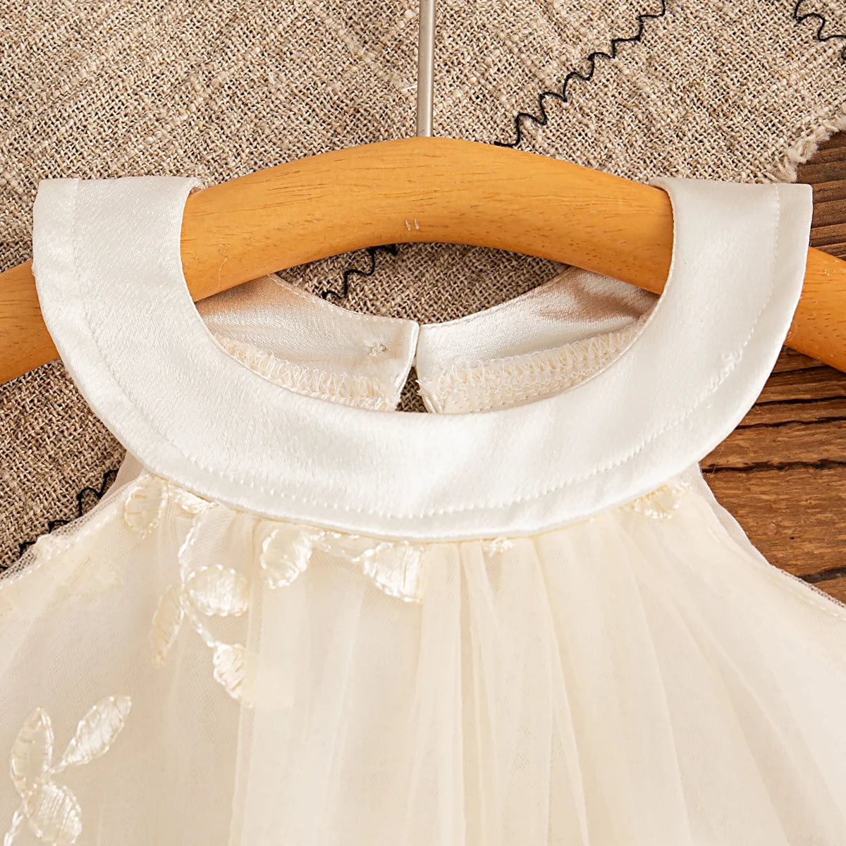 Baby Girl Summer Dress – Sleeveless Floral Mesh Dress