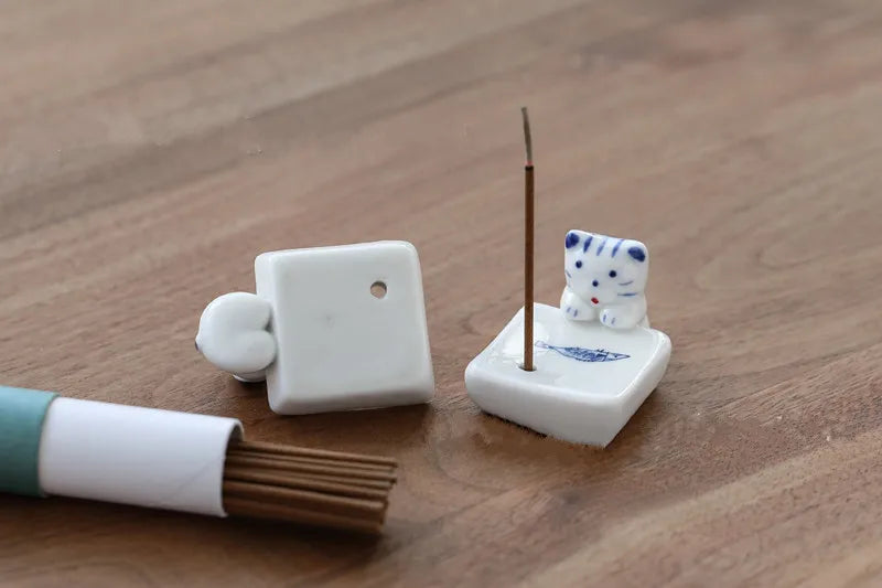 Cute Ceramic Dog Incense Holder – Home Decor