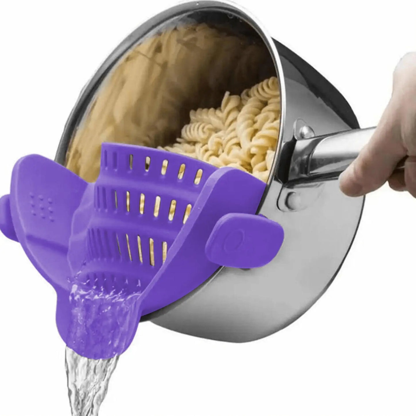 Adjustable Clip-On Pot Strainer – Kitchen Essential