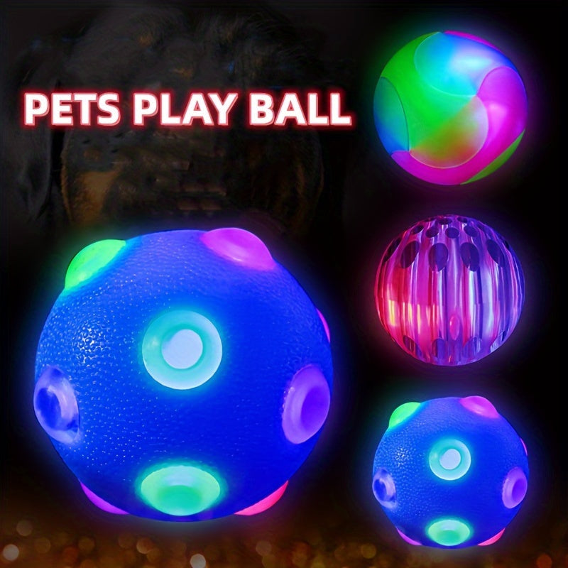 Flashing Teeth Grinding Dog Training Toy Ball - PETS BALL DOG TRAINING TOY