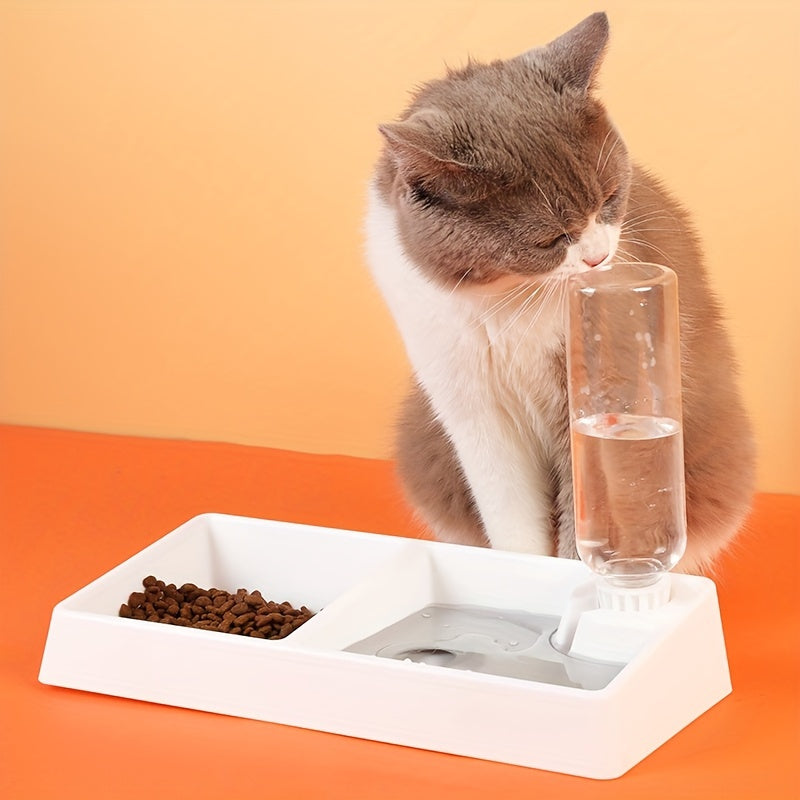 Automatic Cat Feeder & Water Dispenser – 2-in-1 Food & Water Station