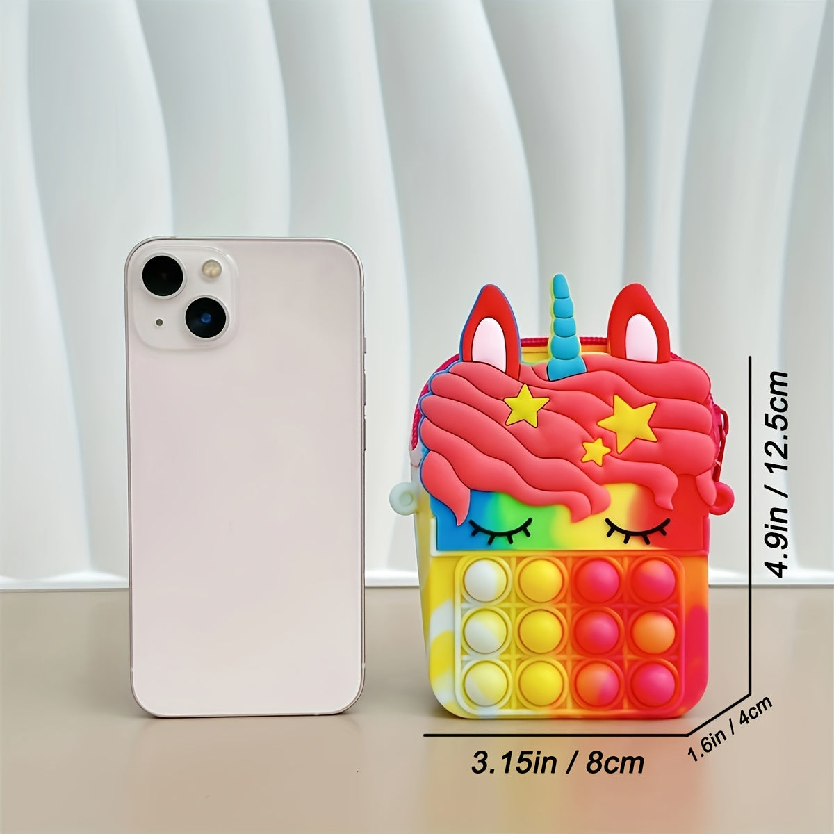 Kids Silicone Crossbody Bag – Cute Cartoon Design & Adjustable Strap