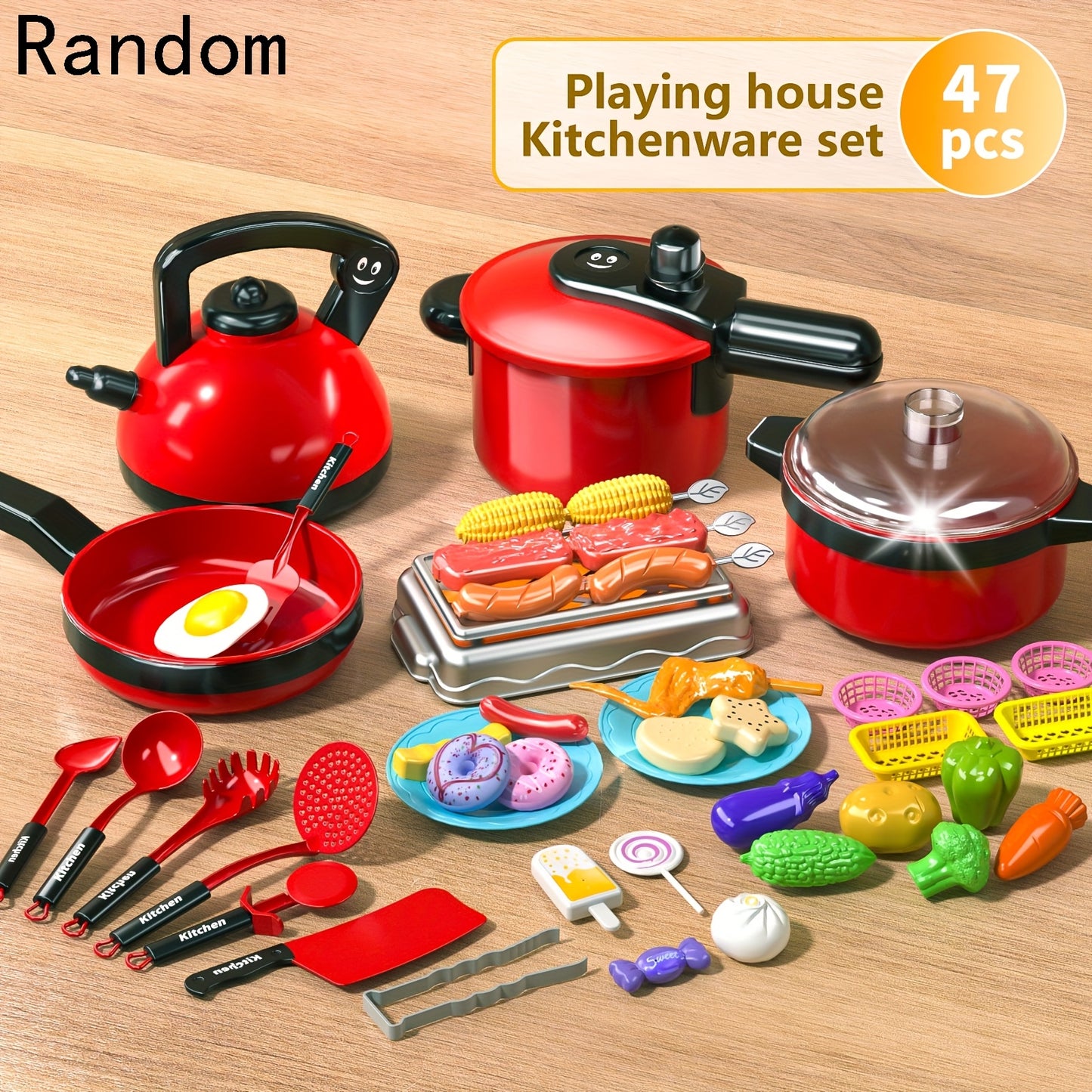 Kids Cooking Toy Set – Pretend Play Kitchen with Realistic Accessories 🍳