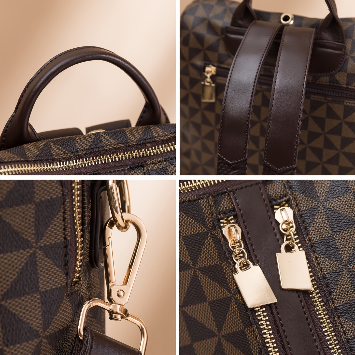 Vintage Chic 3-Piece Backpack Set – Stylish, Spacious & Perfect for Everyday Elegance